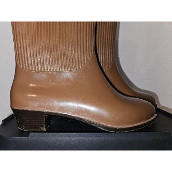 LIZA RIGON Vintage Rubber Rain Boots 1970's Size 6/36 Made In Italy - Picture 9 of 16